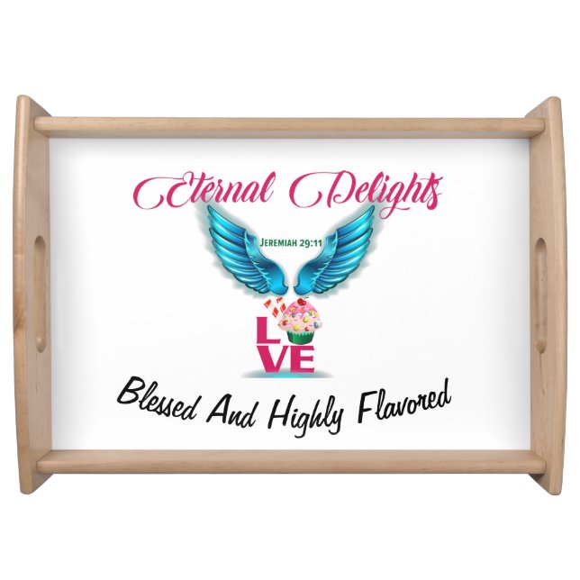 "Blessed and Flavored" Eternal Serving Tray (Front)