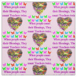 BLESSED AND INSPIRING TEACHER DESIGN FABRIC