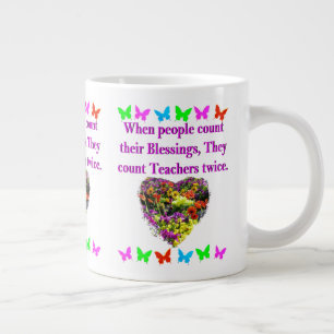 BLESSED AND INSPIRING TEACHER DESIGN GIANT COFFEE MUG