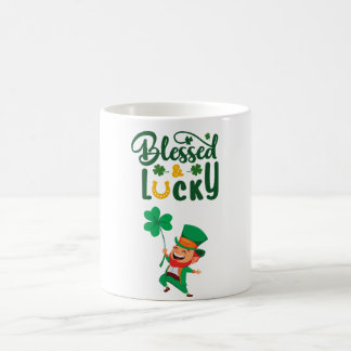 Blessed and Lucky Leprechaun Mug