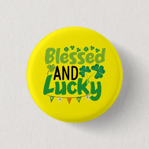 Blessed And Lucky St. Patrick’s Day Design-61103 Button