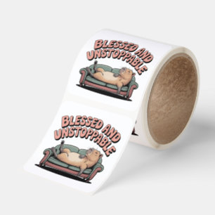 Blessed And Unstoppable Square Sticker
