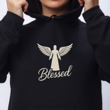 Blessed Angel Wings Faith Graphic