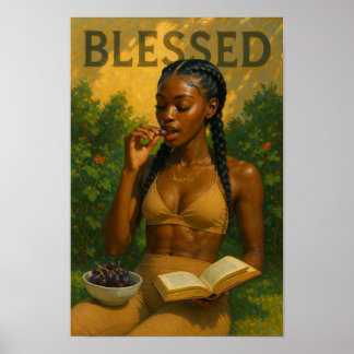 Blessed Aquarius Queen Poster