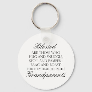 Blessed Are... Grandparents Keychain
