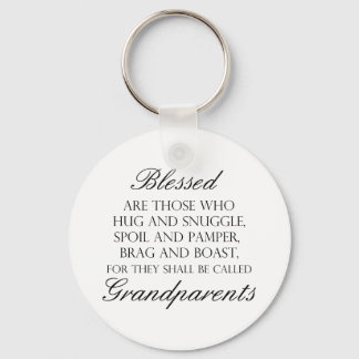 Blessed Are... Grandparents Keychain