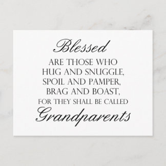 Blessed Are... Grandparents Postcard