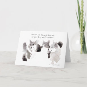 "Blessed Are the Corgi-Hearted" Beatitude Card