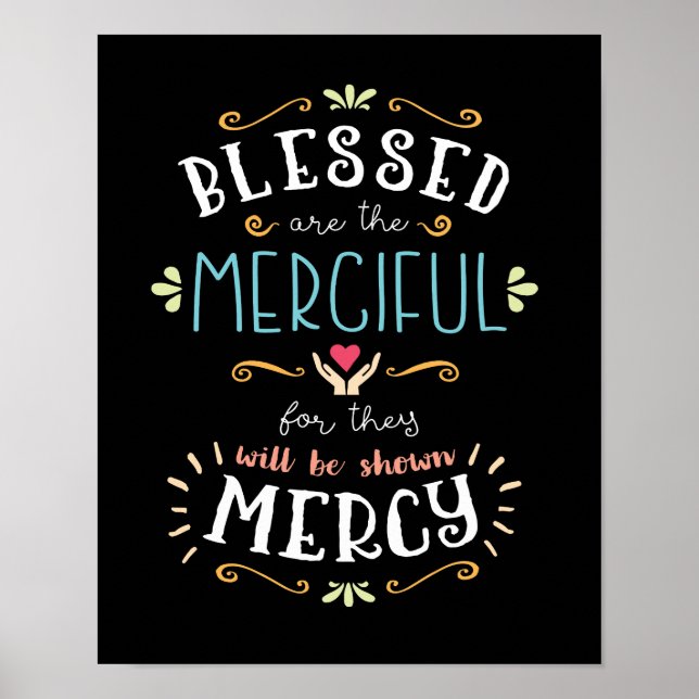 Blessed are the Merciful Art Print (Front)
