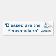 "Blessed are the peacemakers"