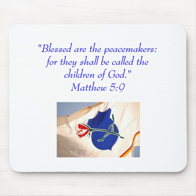 Blessed are the peacemakers...Law Enforcement Mouse Pad (Front)