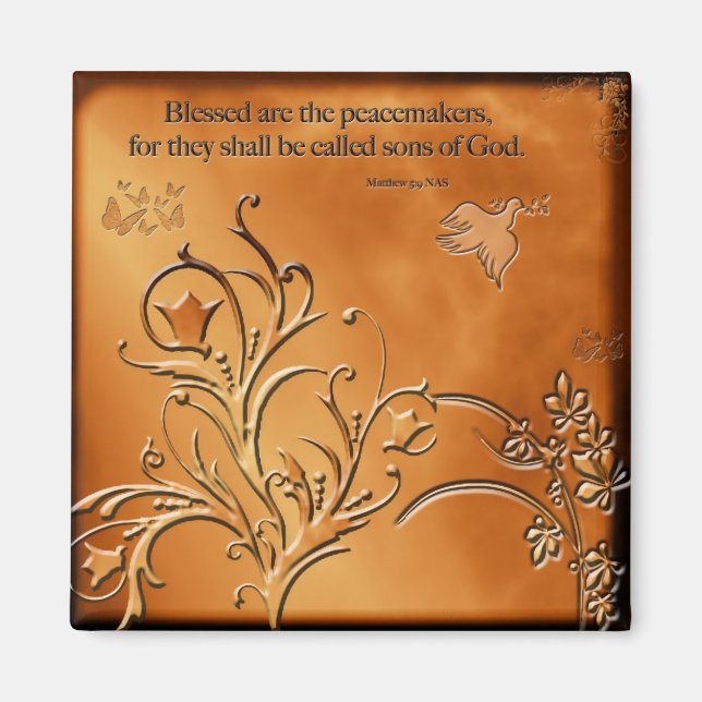 Blessed are the Peacemakers Magnet (Front)