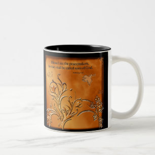 Blessed are the Peacemakers Two-Tone Coffee Mug