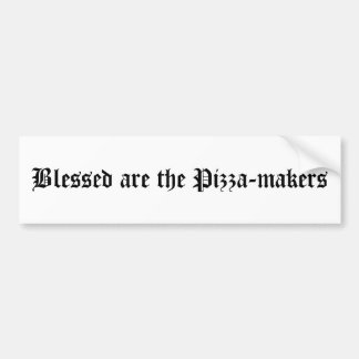 'Blessed are the Pizza-makers' sticker