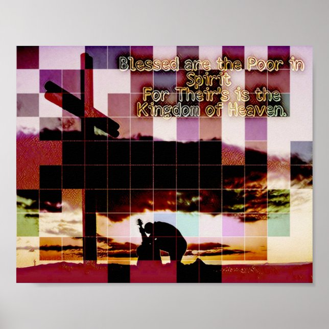 Blessed are the Poor in Spirit Poster (Front)