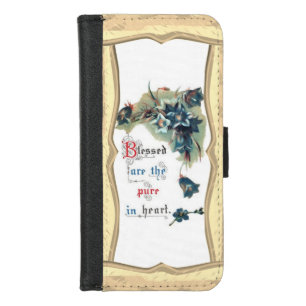 Blessed Are The Pure In Heart  iPhone 8/7 Wallet Case