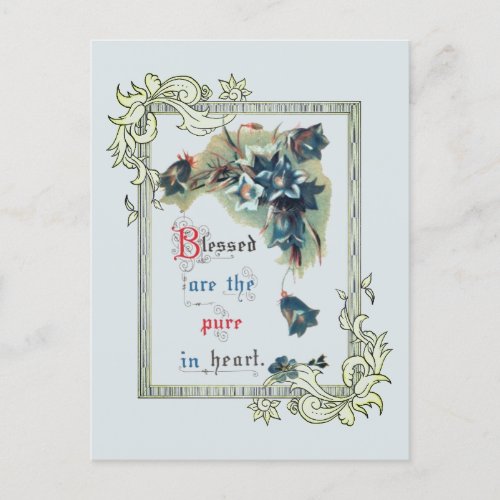 Blessed Are The Pure In Heart Postcard
