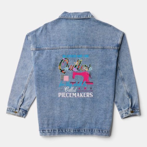 Blessed Are The Quilter For They Shall Be Called P Denim Jacket