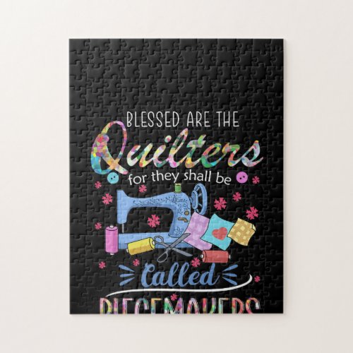 Blessed Are The Quilters For They Shall Piecemaker Jigsaw Puzzle