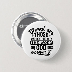 Blessed Are Those Who Hear the Word of God Quotes Button