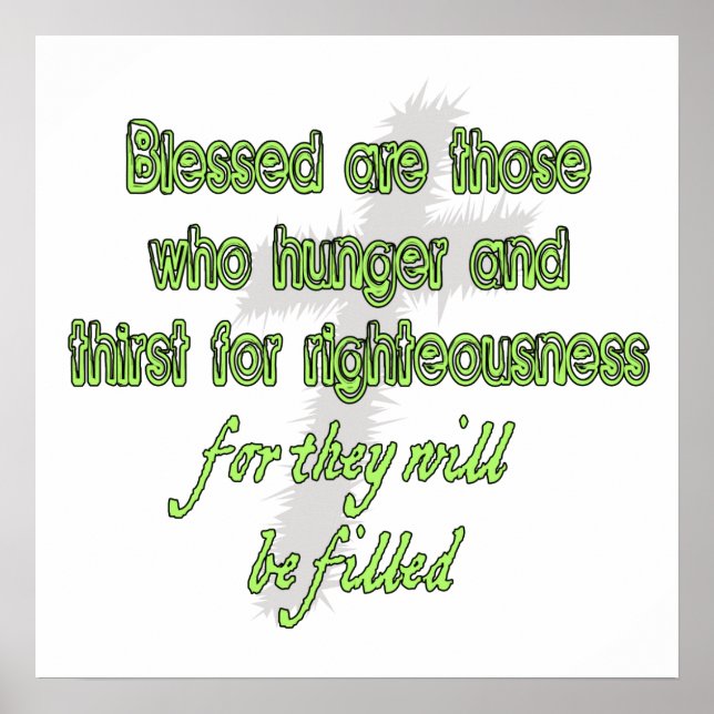 Blessed Are Those Who Hunger Poster (Front)