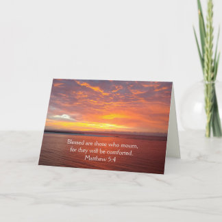 Blessed are those who mourn - sunrise holiday card