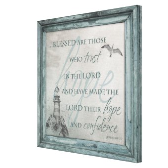 Blessed are Those Who trust in the Lord Canvas | Zazzle