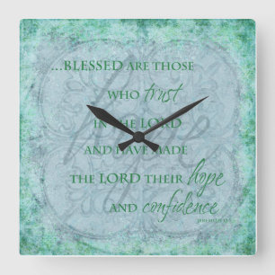 Blessed are Those Who trust in the Lord Clock