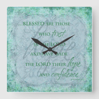 Blessed are Those Who trust in the Lord Clock