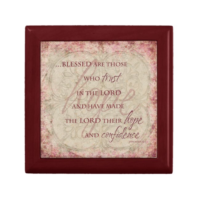 Blessed are Those Who Trust in The Lord Gift Box (Front)