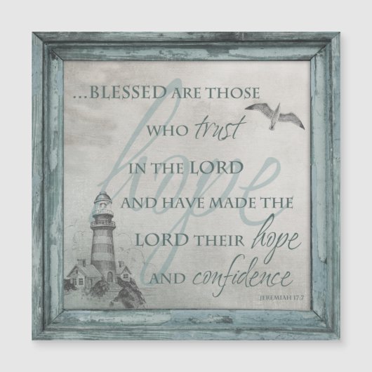 Blessed are Those Who Trust in the Lord Magnet (Front)