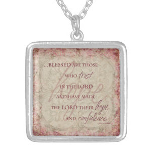 Blessed are Those Who trust in the Lord Necklace