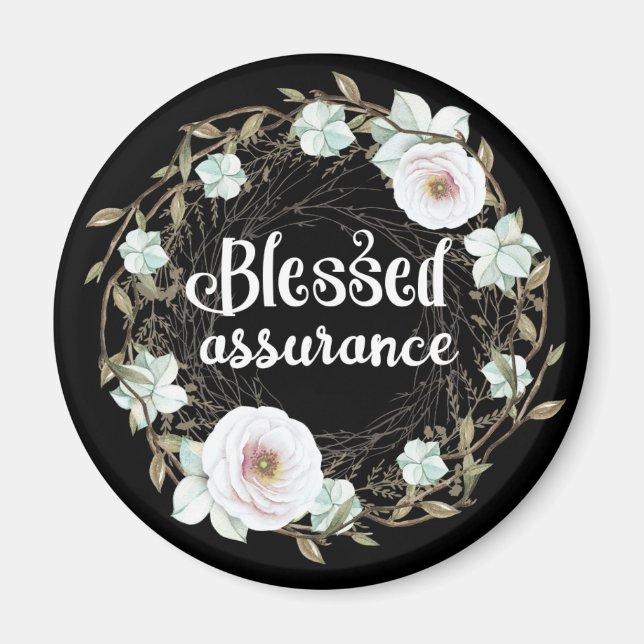 Blessed Assurance - Christian Hymn Magnet (Front)