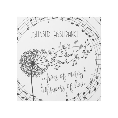 Blessed Assurance Hymn Christian Gallery Wrap