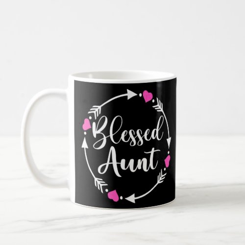 Blessed Aun  Mothers Day Family Arrow  Coffee Mug