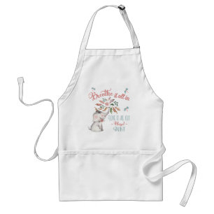 Blessed Aunt Elephant And Dragonfly Adult Apron
