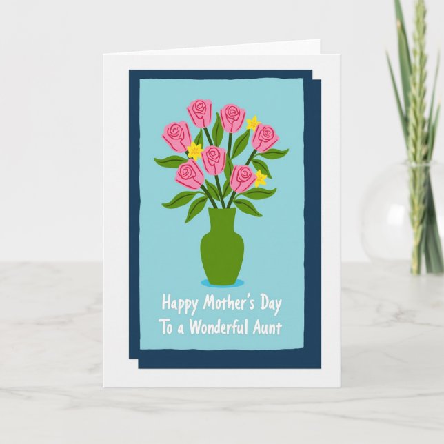 Blessed Aunt Mothers Day Card (Front)