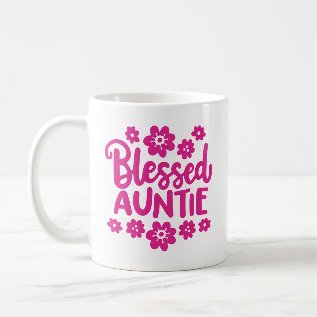 "Blessed Auntie" Coffee Mug (Left)