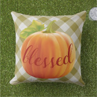 Patriotic Patch Blessed Pillow