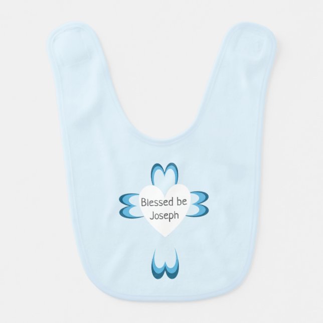 Blessed Baptism Baby Bib (Front)
