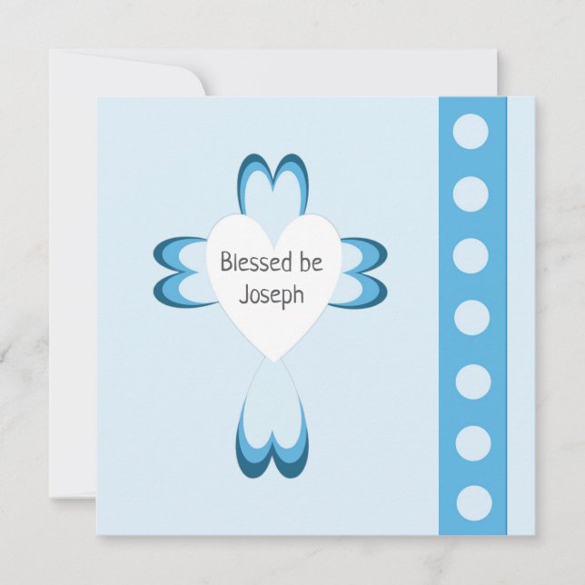 Blessed Baptism Thank You Flat Card (Front)