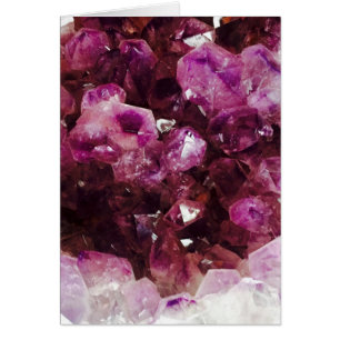 Blessed Be Amethyst Druzy Macro Photography Cards