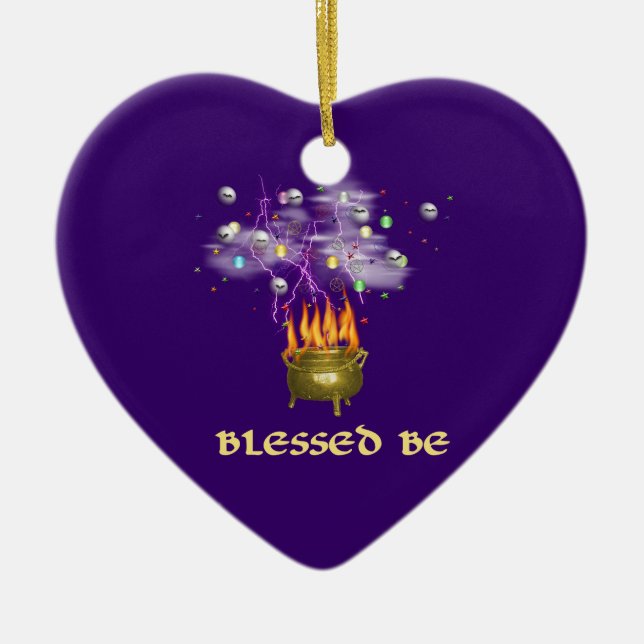 Blessed Be Ceramic Ornament (Front)