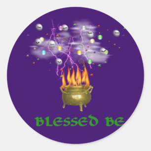 Blessed Be Classic Round Sticker
