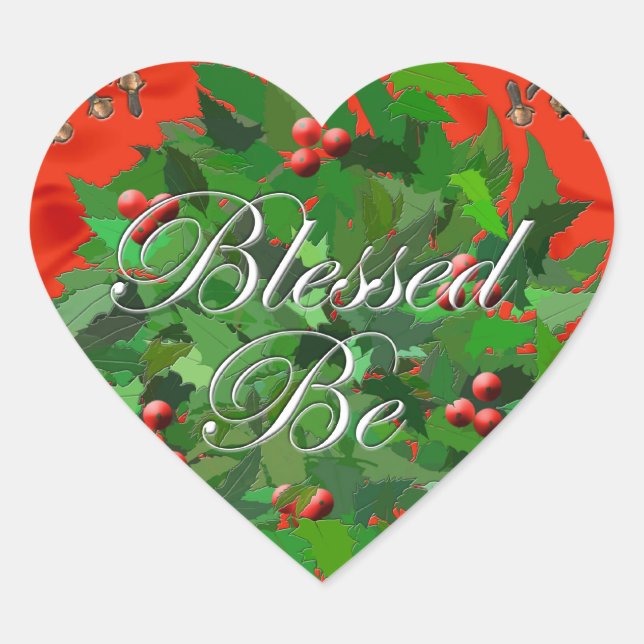 Blessed Be Heart Sticker (Front)