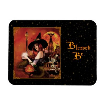 Blessed Be Magical Witch Magnet by xgdesignsnyc at Zazzle
