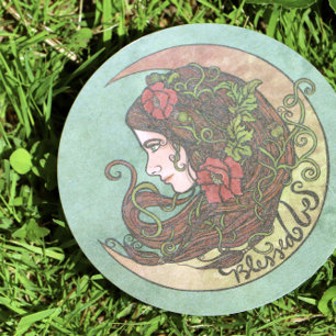 Blessed Be Moon Goddess Pagan Invitation