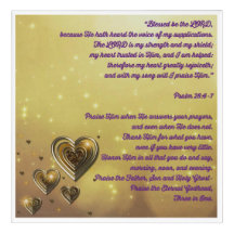 Blessed Be the Lord Psalm 28:6-7