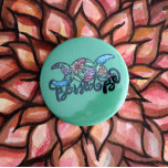 "Blessed Be" Triple Moon Bloom Button<br><div class="desc">"Blessed Be" Triple Moon Bloom                                            wicca wiccan flower ostara flowers "green witch"</div>