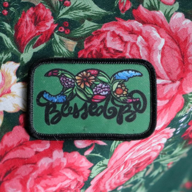 "Blessed Be" Triple Moon Bloom Poster Patch (Creator Uploaded)